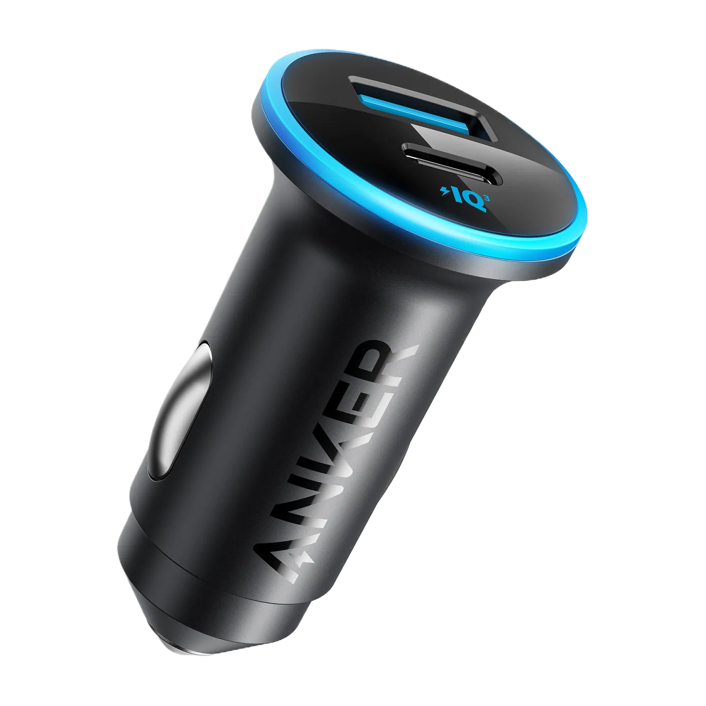 Anker 323 Car Charger (52,5 W) carregador veicular · USB-C 30 W + USB-A 22,5 W — Titanio Tech