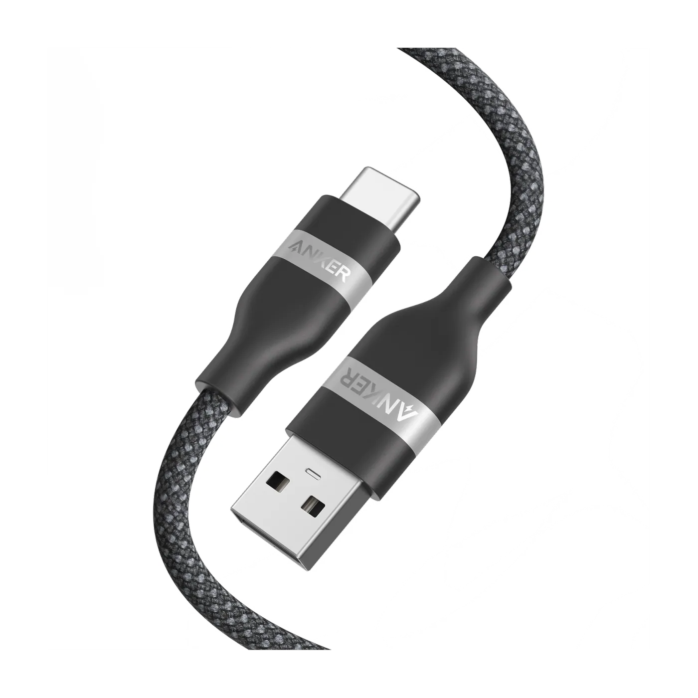 Anker USB-A to USB-C Cable (Upcycled-Braided) cabo USB-A × USB-C · trançado · 0,9 m ou 1,8 m — Titanio Tech