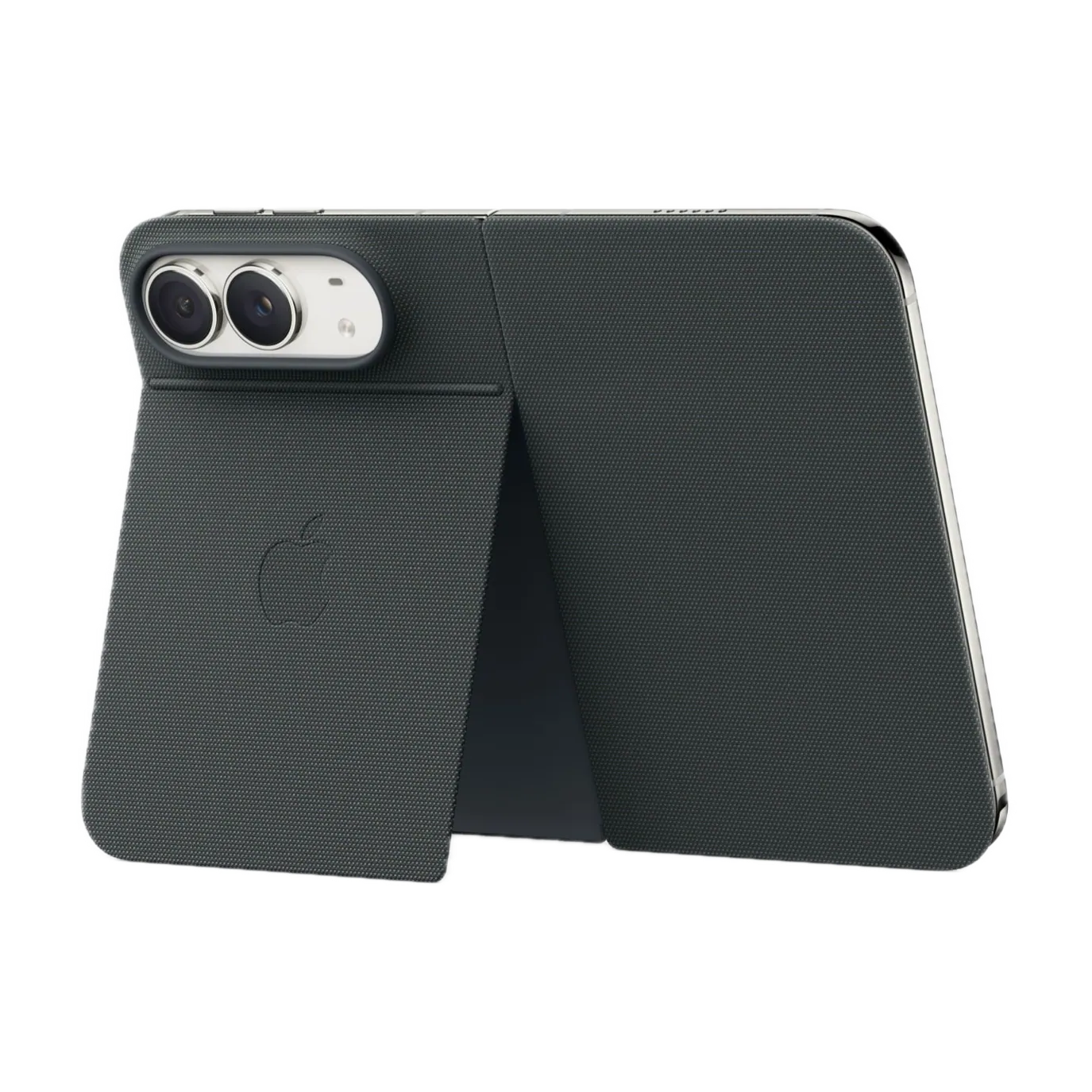iPhone Duo Folio com apoio navy blue, taupe — Titanio Tech