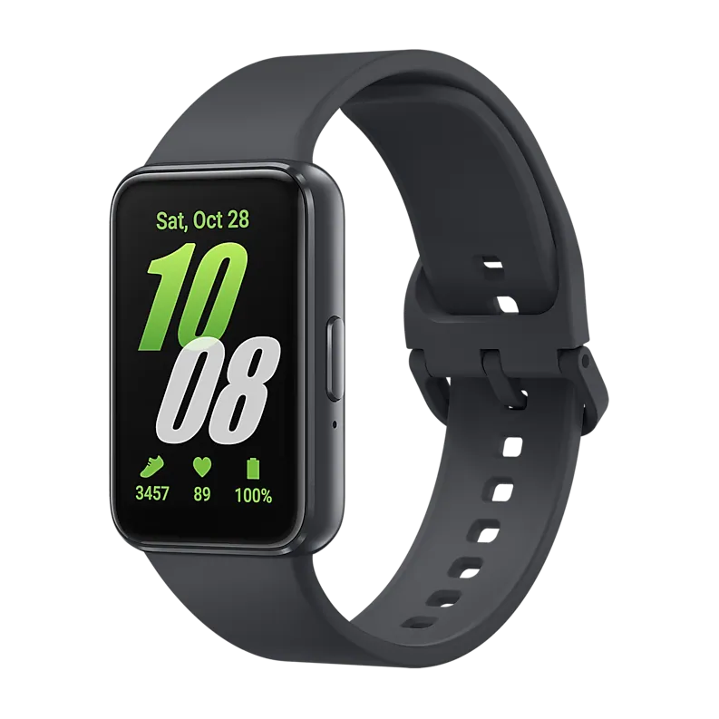 Samsung Galaxy Fit3 pulseira inteligente · tela AMOLED 1,6" · até 13 dias — Titanio Tech