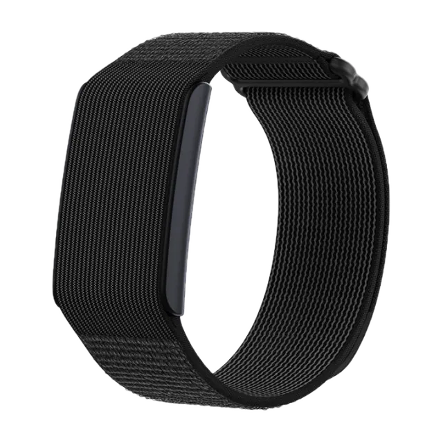Amazfit Helio Strap pulsera fitness sin pantalla · hasta 10 días · 5 ATM — Titanio Tech