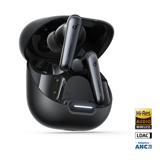 Soundcore Liberty 4 NC auricular TWS · ANC adaptativa · LDAC · hasta 50 h — Titanio Tech