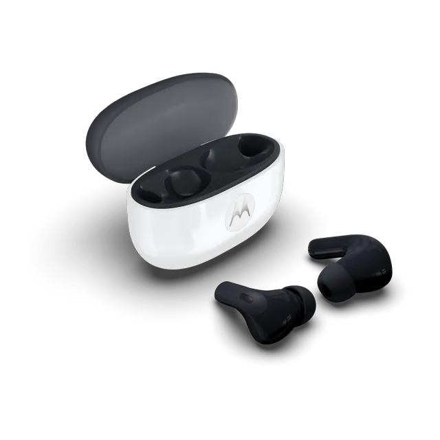 Motorola moto buds 2 auriculares TWS · ANC hasta 55 dB · hasta 48 h con estuche — Titanio Tech