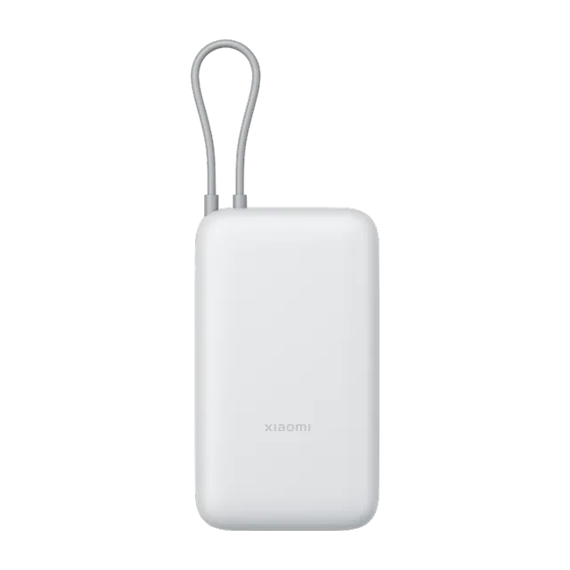 Xiaomi Power Bank 20000mAh (Integrated Cable) power bank 20000 mAh · 22,5 W · cable USB-C integrado — Titanio Tech